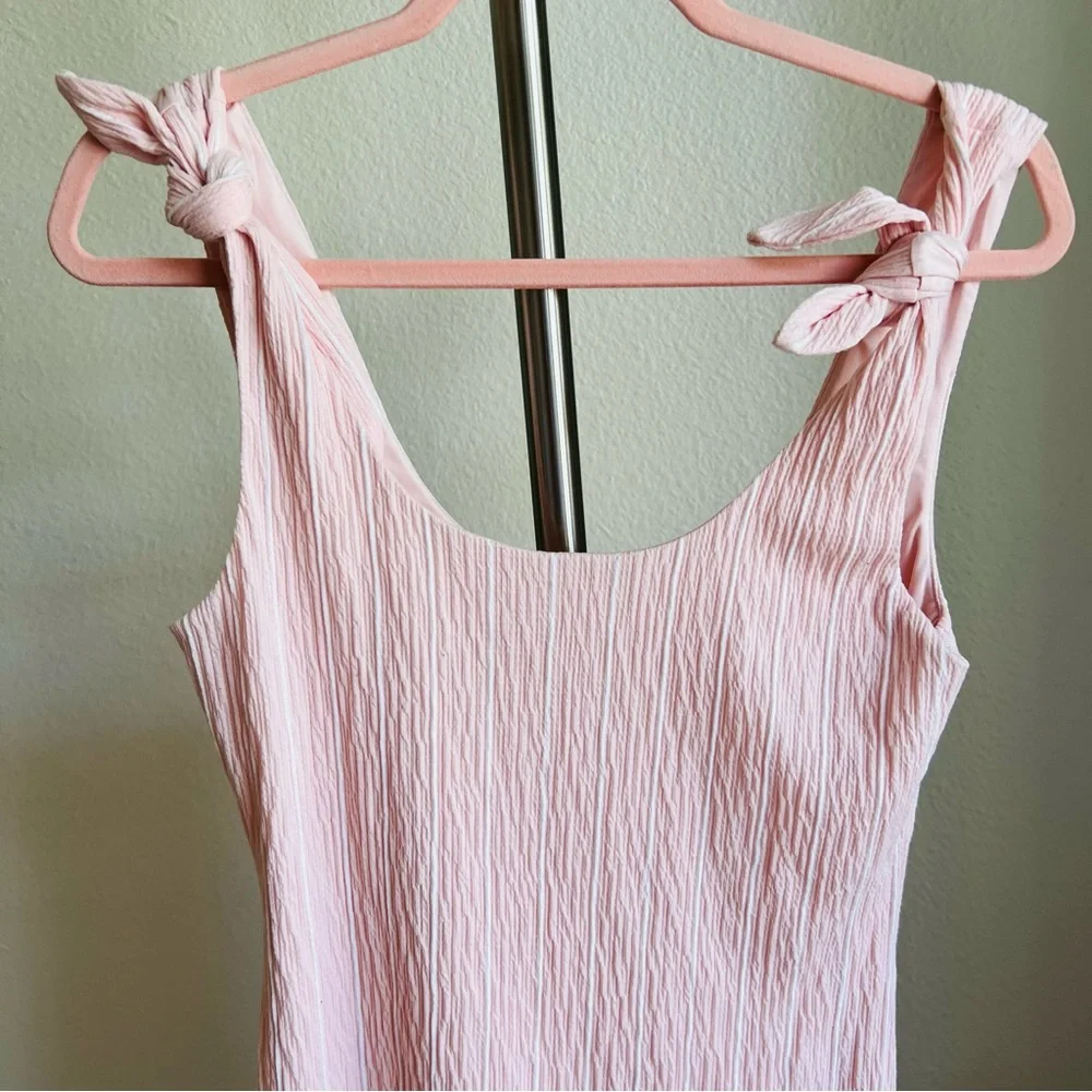 Lovers + Friends McCall Mini Dress Size M
Pink and White Stripe Sleeveless - Picture 3 of 11